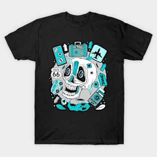 Skull Travel Thoughts on my Mind T-Shirt